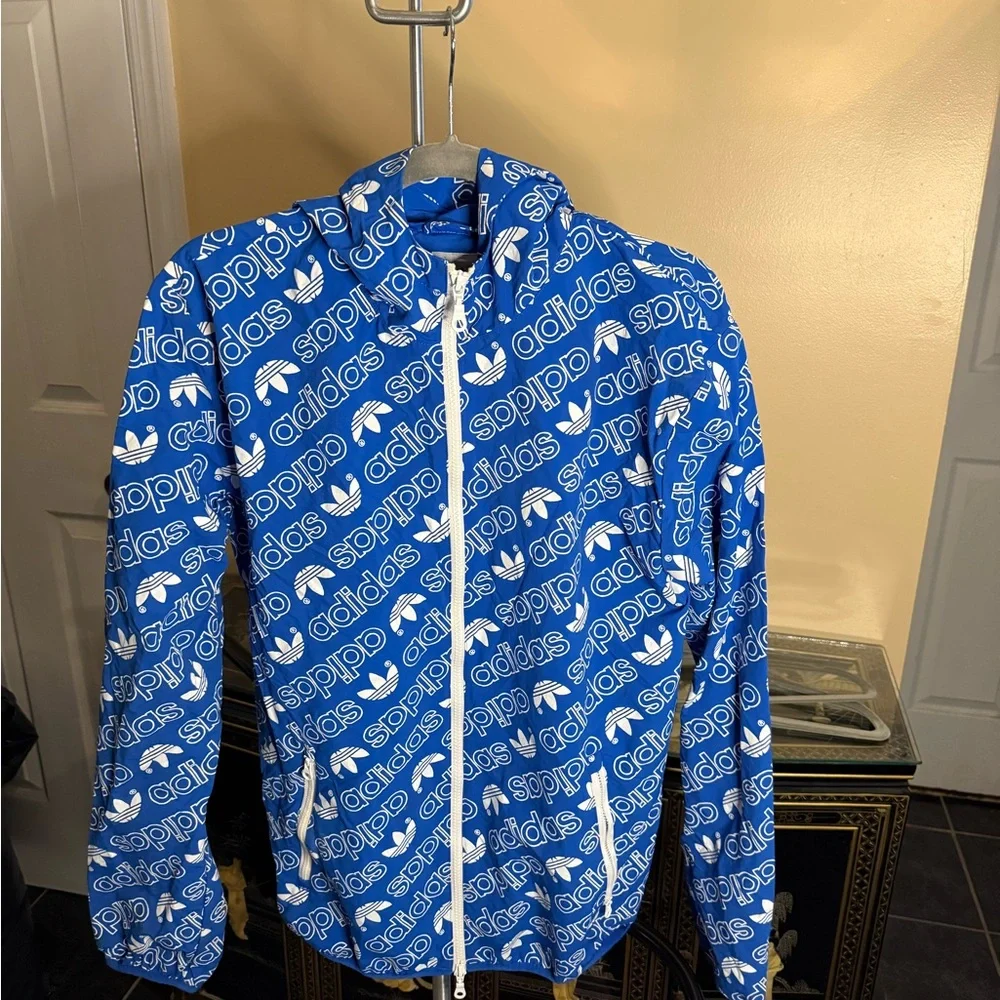 Blue Adidas Windbreaker - Picture 2 of 4